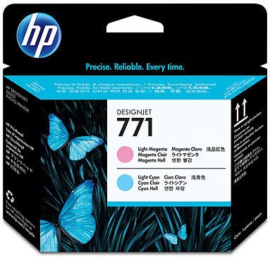 HP CE019A - HP 771 - Cabezal de impresión magenta claro, cián claro