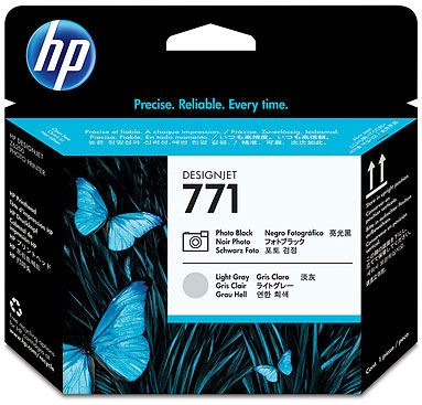 HP CE020A - HP 771 - Cabezal de impresión gris claro, Photo Negro