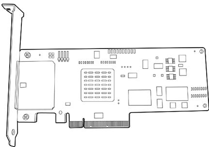 HP 614988-B21 - HP SC08e - Controlador de almacenamiento - SAS - 600 MBps - PCI Express
