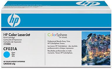 HP CF031A - HP CF031A - Cartucho de tóner - 1 x cián - 12500 páginas