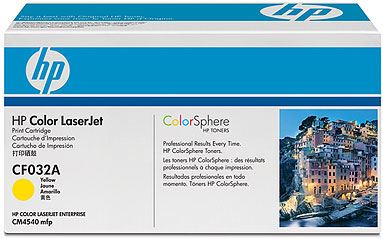 HP CF032A - HP CF032A - Cartucho de tóner - 1 x amarillo - 12500 páginas