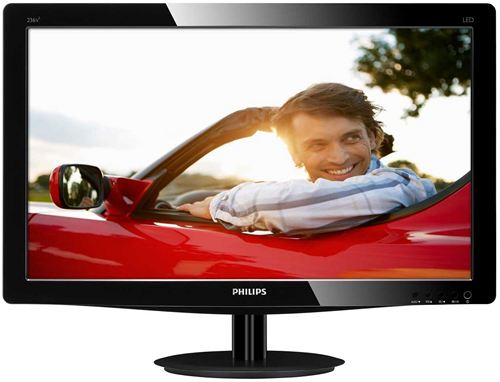 Philips V-line 236V3LSB6 - Monitor LED - 23" - 1920 x 1080 FullHD - 250 cd/m2 - 1000:1 - 10000000:1 (dinámico) - 5 ms - DVI-D, VGA - negro