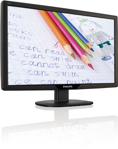 Philips Monitor LCD con SmartControl Lite 191V2SB Panorámico HD V-line de 18,5’’ (47 cm). La mejor relación calidad precio.