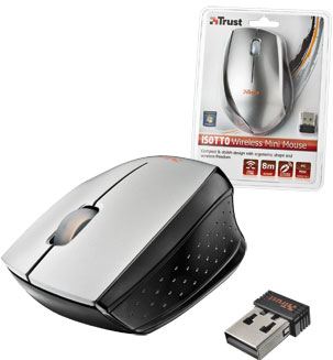 Isotto Wireless Mini Mouse Trust 17233. Ratón Óptico-inalámbrico.