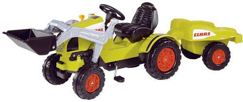BIG Coche en forma de Tractor con Pala y remolque Claas Celtis