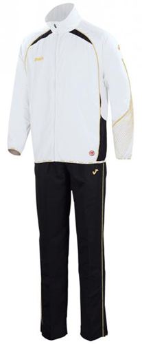 Chandal Modelo Elite II Hombre Microfibra Blanco-Negro Talla L