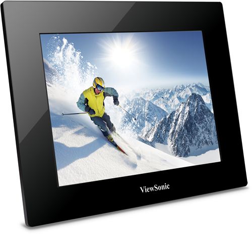 Marco Digital ViewSonic VFD873-50E TFT LCD 8", LED, Alta Resolución 800 x 600, 4:3, 400:1, 200 cd/m2, USB 2.0, Lector de Tarjetas, Calendario, Reloj ¡¡ 450 GRAMOS !!