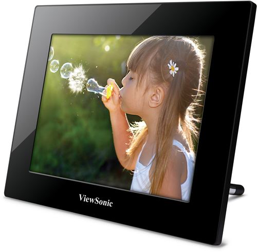 Marco Digital ViewSonic VFD873-50E TFT LCD 8", LED, Alta Resolución 800 x 600, 4:3, 400:1, 200 cd/m2, USB 2.0, Lector de Tarjetas, Calendario, Reloj ¡¡ 450 GRAMOS !!