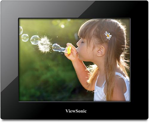 Marco Digital ViewSonic VFD873-50E TFT LCD 8", LED, Alta Resolución 800 x 600, 4:3, 400:1, 200 cd/m2, USB 2.0, Lector de Tarjetas, Calendario, Reloj ¡¡ 450 GRAMOS !!