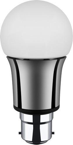 Bombilla LED Clássic A Verbatim - Casquillo B22, Potencia 6.5W, 35.000 horas vida útil, Color de la luz WW 2700 K, Flujo luminoso 250 lm