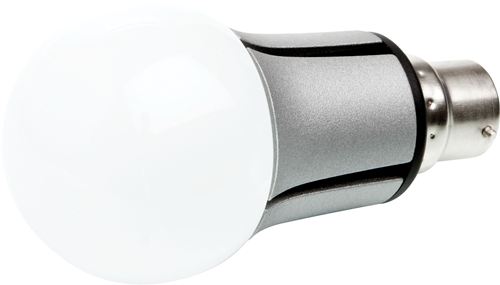 Bombilla LED Clássic A Verbatim - Casquillo B22, Potencia 6.5W, 35.000 horas vida útil, Color de la luz WW 2700 K, Flujo luminoso 250 lm