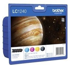 Pack de cartuchos de Tinta Brother LC1240VAL (negro, cian, magenta y amarillo)
