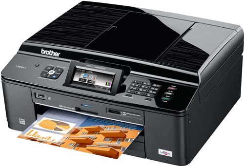 Impresora Brother MFC-J825DW de tinta multifunción Wifi con fax, Dúplex, ADF, Pantalla táctil LCD 8.3" y bandeja fotográfica - Escáner plano color, 35ppm negro y 27ppm color ¡3 AÑOS DE GARANTÍA!