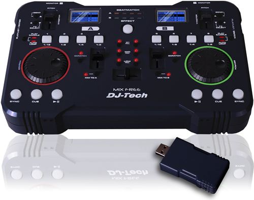 MESA DE MEZCLAS PARA DJ'S MIX FREE WIRELESS USB DE DJ-TECH - (SUPERFICIE DE CONTROL)