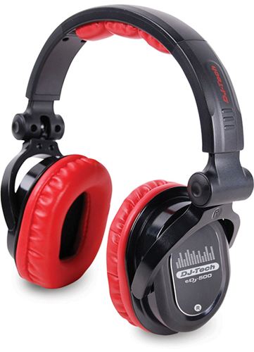 Auriculares para Dj Profesional de DJ-TECH EDJ 500 Rojos