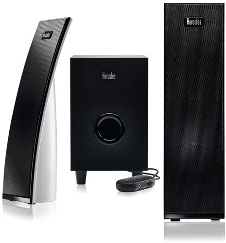 Altavoces Hercules XPS 2.1 20 ARC White - 2.1 - 16 W - MP3 In - Entrégate a su diseño.