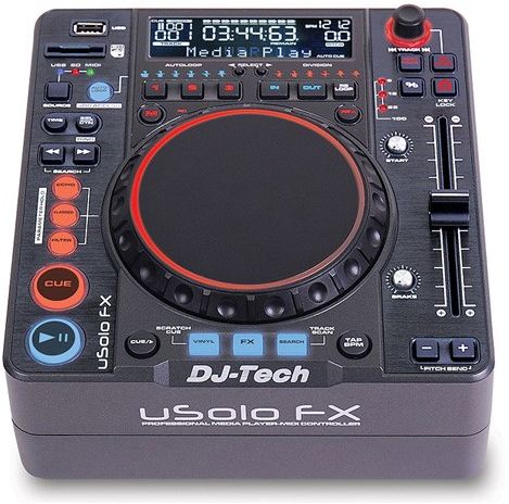SUPERFICIE DE CONTROL Y REPRODUCTOR PARA DJ'S USOLO FX ENTRADA USB/SD CARD DE DJ-TECH