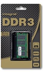 Modulo de memoria RAM integral™ para ordenador portátil - 4GB - 204 pines - DDR3 - DIMM - 1066 MHz / PC3-8500 - 256 x 8 - Non ECC - CL7 - Versión Retail