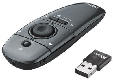 Preme Wireless Laser Presenter -16661- Presentador inalámbrico con cómodo receptor USB almacenable en el dispositivo y puntero láser.