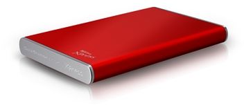 Disco duro externo 2.5" TrekStor DataStation pocket Xpress 82170 - sata de 1 TB - transferencia de datos mediante conexión USB 2.0 de alta velocidad - compatible con USB 1.1 - Cherry red