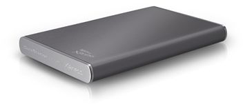 Disco duro externo 2.5" TrekStor DataStation pocket Xpress 82370 - sata de 1 TB - transferencia de datos mediante conexión USB 2.0 de alta velocidad - compatible con USB 1.1 - Pepper grey