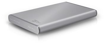 Disco duro externo 2.5" TrekStor DataStation pocket Xpress 82970 - sata de 1 TB - transferencia de datos mediante conexión USB 2.0 de alta velocidad - compatible con USB 1.1 - Cool silver