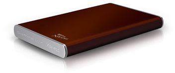 Disco duro externo 2.5" TrekStor DataStation pocket Xpress 81170 - sata de 1 TB - transferencia de datos mediante conexión USB 2.0 de alta velocidad - compatible con USB 1.1 - Elegant brown