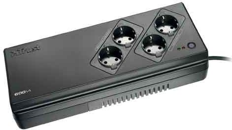 600VA UPS with 4Port Surge Guard (PW-5060S)-15899- Garantía de 20.000 euros para el equipo conectado