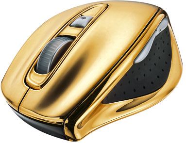 Vegas Wireless Laser Mouse - Gold -17162- Con rango de alcance de hasta 8 metros.