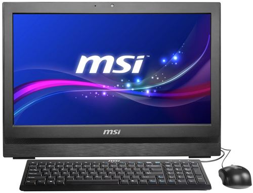 Ordenador Sobremesa AIO MSI Wind Top AP2011 Serie Proffesional, LCD Multi Táctil 20" 1600x900, 16:9, Dual Core G620 2.6GHz, 2GB DDR3, 500GB SATA2, Intel® HD 2000, HDMI, WiFi, Regulable, Win 7, Negro