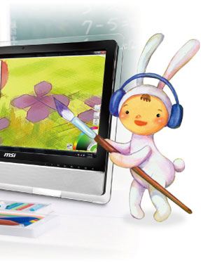 Ordenador Sobremesa AIO MSI Wind Top AE2410 Serie Entertainment, LCD Multi Táctil 23.6" 1920x1080, 16:9, Pentium® B950 2.1GHz, 4GB DDR3, 500GB SATA2, NVIDIA GeForce™ GT 540M, HDMI, VGA, WiFi, Negro