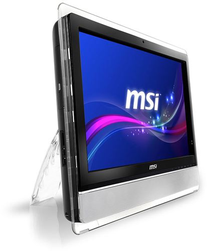 Ordenador Sobremesa AIO MSI Wind Top AE2410 Serie Entertainment, LCD Multi Táctil 23.6" 1920x1080, 16:9, Pentium® B950 2.1GHz, 4GB DDR3, 500GB SATA2, NVIDIA GeForce™ GT 540M, HDMI, VGA, WiFi, Negro