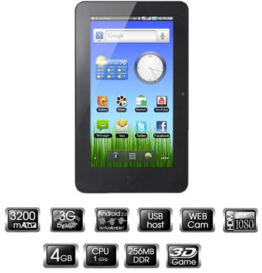 TABLET PC DE 7" CON ANDROID 2.3 WOXTER TABLET PC 60 R