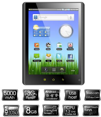 TABLET PC DE 8" CON ANDROID 2.3 WOXTER TABLET PC 85