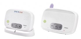 Intercomunicador digital para bebés Topcom Babytalker 3100, Tecnología DECT, 120 canales, alcance 300 m y sin radiación en STAND-BY