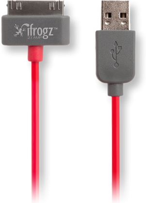 CABLE DE CARGA Y SINCRONIZACIÓN IFROGZ UNIQUESYNC PARA IPAD, IPOD Y IPHONE ROJO