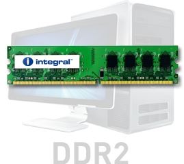 Modulo de memoria ValueRAM integral™ para PC - 2GB - 240 pines - DDR2 - DIMM - 533MHz / PC2-4200 - 128 x 8 - Non ECC - 1.8 V - CL4 - Rank 2