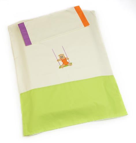 PACK DE FUNDA NÓRDICA VERDE Y FUNDA DE ALMOHADA CREART OSONA FABRICADO EN ESPAÑA