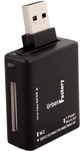 Crazy Card Reader Negro -MCR07UF- Urban Factory