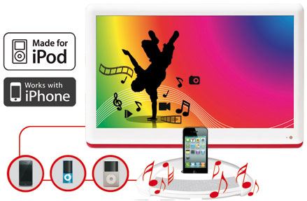 TV LCD 21.6" TDT HDTV NPG NT-229IP-W Panorámico 1366 x 768, Multimedia, 5ms, 350 cd/m2, DVR Grabador Digital, Filtro Peine 3D, CI TV pago, compatible iPod/iPhone, HMDI, VGA, USB 2.0