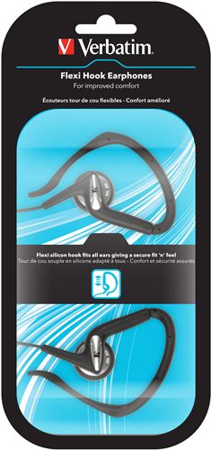 Auriculares ergonómicos con gancho flexible Verbatim - Silicona, 18 gramos
