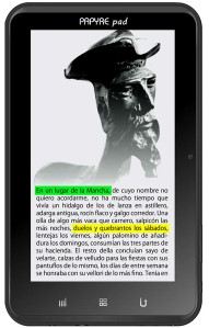 Tablet Papyre Pad 712, con pantalla a color y Android 2.3,ebook y tablet en un solo producto!