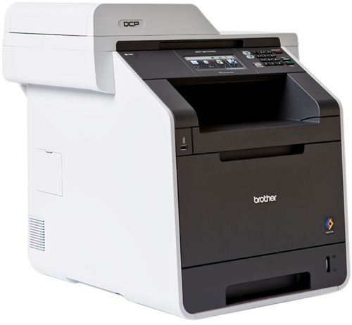 Impresora Brother DCP-9270CDN - Dúplex Multifunción Láser color con ADF, Escáner Plano, Pictbridge, 28ppm negro/color, USB 2.0 ¡¡ CON RED INTEGRADA !!