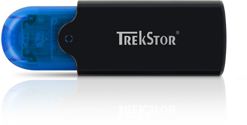 Unidad USB-Stick CLICK TreksStor - Unidad flash de 16GB de capacidad- rápida transferencia de datos gracias a la conexión USB 2.0 de alta velocidad - color negro/azul