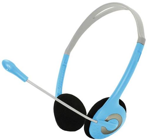 Cascos Auriculares Multimedia approx Stereo Ultraligero Azul