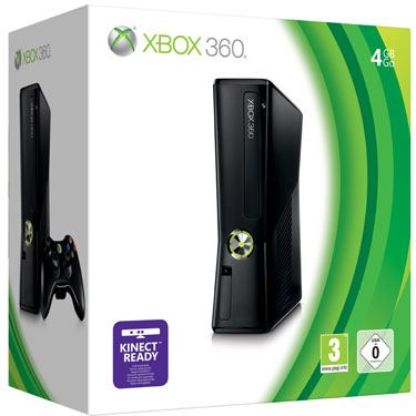 Consola Xbox 360 Negra de 4 GB