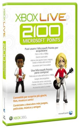 Xbox 360 LIVE 2100 Puntos