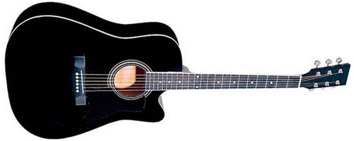 Guitarra acústica Rochester A-60 BK Negra