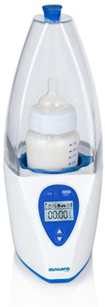Calienta biberones + esterilizador, casa/ coche, para todos los tamaños de biberones y potitos
