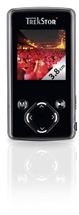 Reproductor de MP3 TrekStor I.Beat move S 2.0 Chrome con conexión de alta velocidad USB 2.0 - Radio / reproductor digital - flash 4 GB - WMA, MP3, WMA (DRM 9) - reproducción de vídeo - pantalla 1.5"
